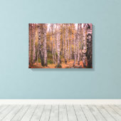 Toile Birch Forrest Autumn Photo Single (Insitu (Plancher de Bois))