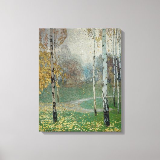 Toile Birch Trees, 1904 (huile sur toile) (Recto)