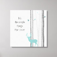 Birch Trees Deer Citation inspirante