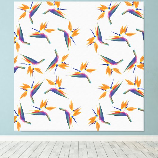 Toile Bird of paradise flower pattern (Insitu (Plancher de Bois))