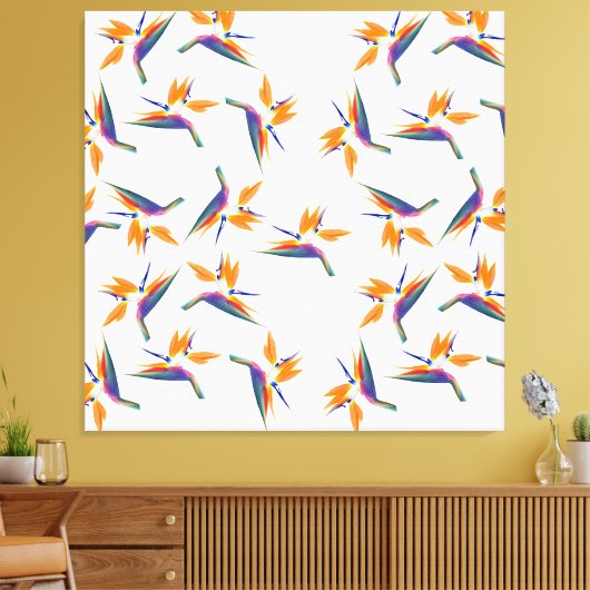 Toile Bird of paradise flower pattern (Insitu(Salon))