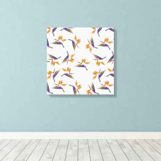 Toile Bird of paradise flower pattern (Insitu (Plancher de Bois))