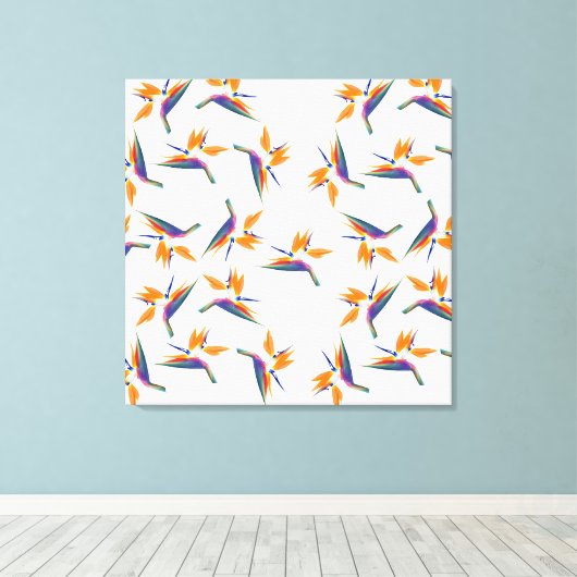 Toile Bird of paradise flower pattern (Insitu (Plancher de Bois))