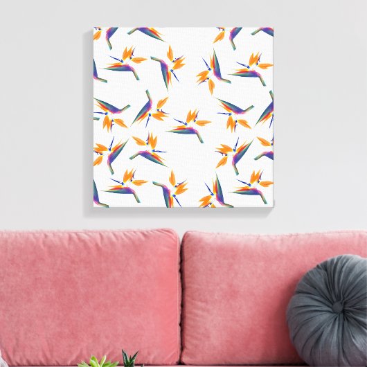 Toile Bird of paradise flower pattern (Insitu(Salon))