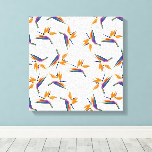 Toile Bird of paradise flower pattern (Insitu (Plancher de Bois))