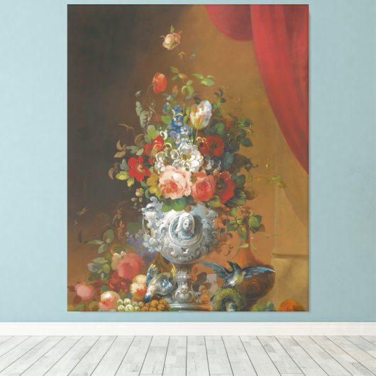 Toile Birds And Fruit On A Ledge Below (Insitu (Plancher de Bois))