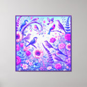 Toile birds flowers (Recto)