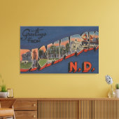 Toile Bismarck, Dakota du Nord - Scènes de grandes lettr (Insitu(Salon))