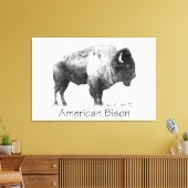 Toile Bison américain (Insitu(Salon))