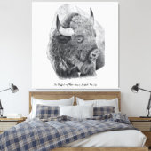 Toile Bison d'Amérique (Insitu(Chambre))
