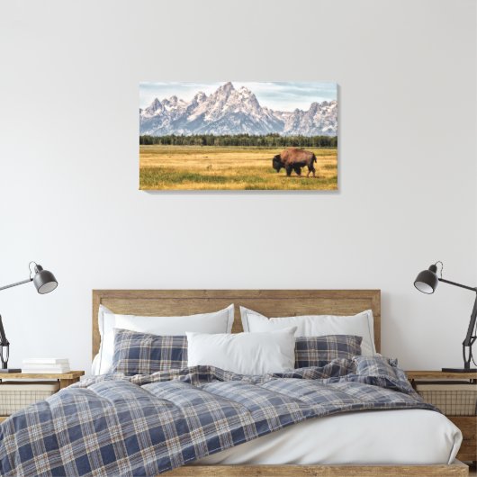 Toile Bison dans les Tétons (Insitu(Chambre))