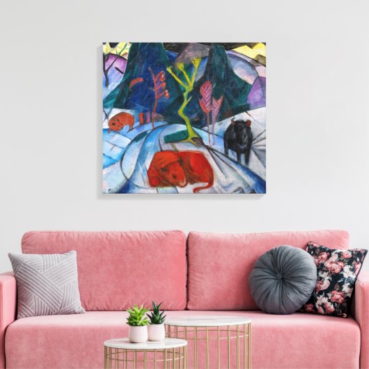 Toile Bison en hiver | Franz Marc | (Insitu(Salon))