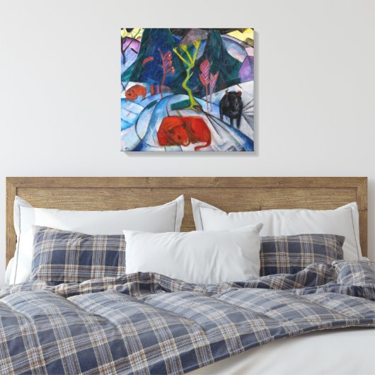 Toile Bison en hiver | Franz Marc | (Insitu(Chambre))