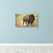 Toile Bison photo (Insitu (Plancher de Bois))