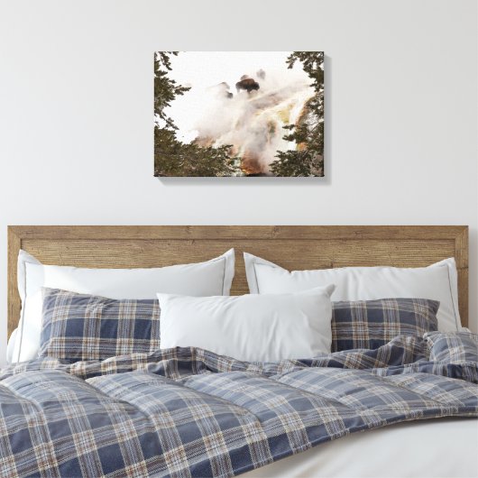 Toile Bison vapeur (Insitu(Chambre))