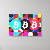 Toile Bitcoin coloré (HD dynamique) (Recto)