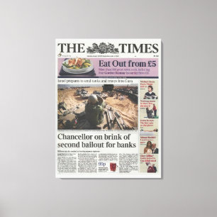 Toile Bitcoin Genesis Block 2009 - Premier message sur C