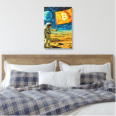 Toile Bitcoin Lune (Insitu(Chambre))