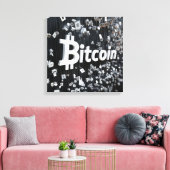 Toile Bitcoin noir (Insitu(Salon))