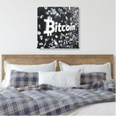 Toile Bitcoin noir (Insitu(Chambre))