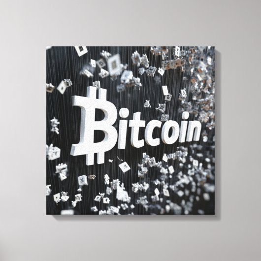 Toile Bitcoin noir (Recto)