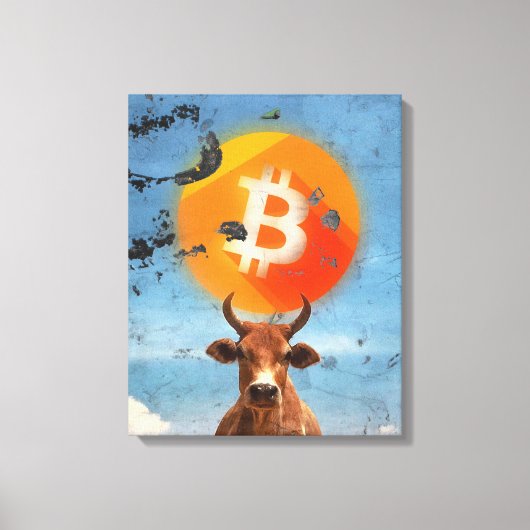 Toile Bitcoin résistant Bull (HD) (Recto)