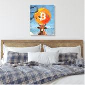 Toile Bitcoin résistant Bull (HD) (Insitu(Chambre))