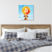Toile Bitcoin résistant Bull (HD dynamique) (Insitu(Chambre))