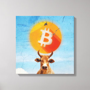 Toile Bitcoin résistant Bull (HD dynamique)