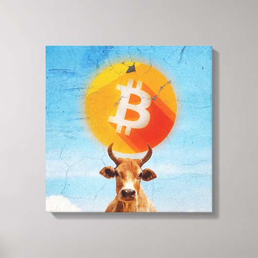 Toile Bitcoin résistant Bull (HD dynamique) (Recto)