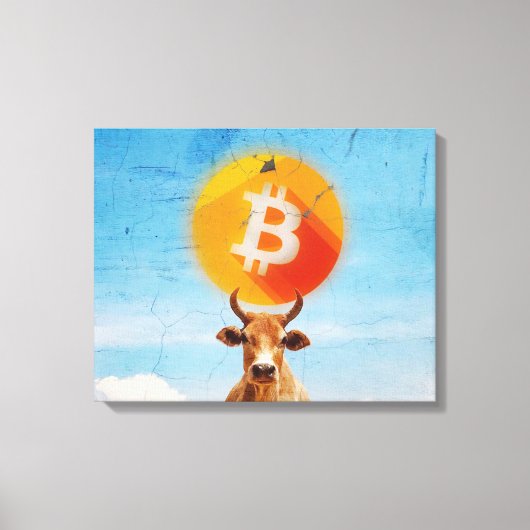 Toile Bitcoin résistant Bull (HD dynamique) (Recto)