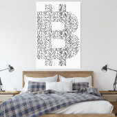 Toile Bitcoin simple (Insitu(Chambre))