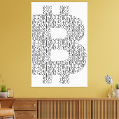 Toile Bitcoin simple (Insitu(Salon))