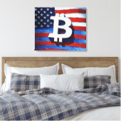 Toile Bitcoin USA (Insitu(Chambre))