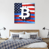 Toile Bitcoin USA (Insitu(Chambre))