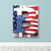 Toile Bitcoin USA (Insitu (Plancher de Bois))