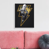 Toile Black Adam Grey et Gold Lightning Graphic (Insitu(Salon))