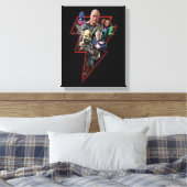 Toile Black Adam Group Lightning Graphic (Insitu(Chambre))