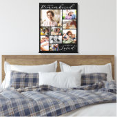 Toile Black Always Remembered Forever Loved 9 Photos (Insitu(Chambre))