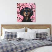 Toile Black and Tan Doxie (Insitu(Chambre))