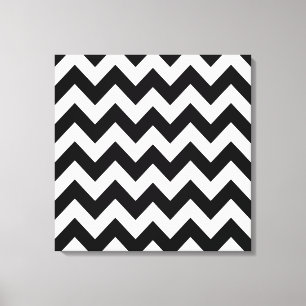 Toile Black Bold Chevron sur Emporio Moffa