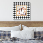 Toile Black Buffalo Plaid Farming Photo de Noël (Insitu(Chambre))