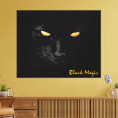 Toile Black Cat Magic chic personnalisable (Insitu(Salon))