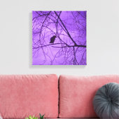 Toile Black Crow Purple Sky Trees Photographie (Insitu(Salon))