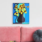 Toile Black Eyed Susan Abstrait (Insitu(Salon))