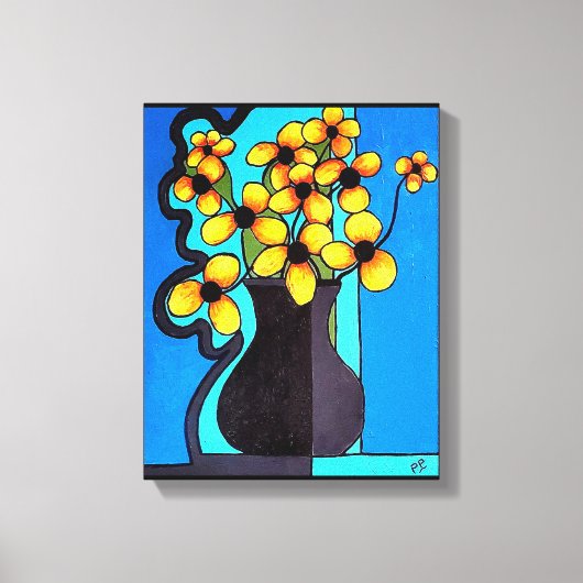 Toile Black Eyed Susan Abstrait (Recto)