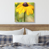 Toile Black Eyed Susan avec une citation de Rumi (Insitu(Chambre))