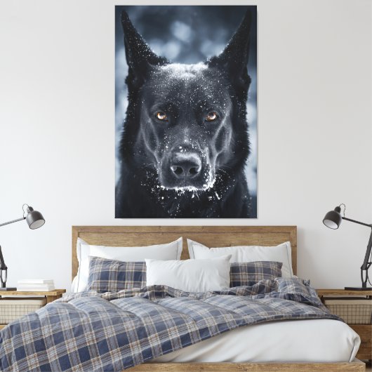 Toile Black German Shepherd (Insitu(Chambre))