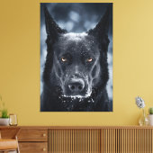 Toile Black German Shepherd (Insitu(Salon))