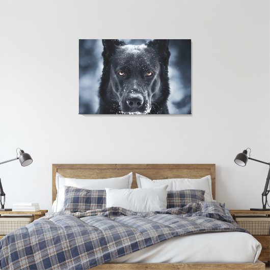 Toile Black German Shepherd (Insitu(Chambre))